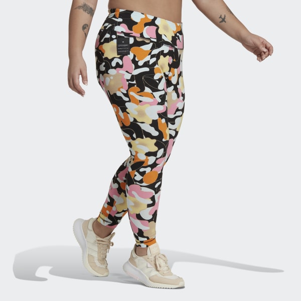 Multicolour High-Waisted Leggings (Plus Size) ETW33