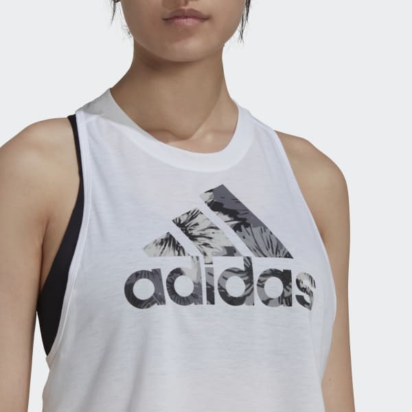 Λευκό AEROREADY Made for Training Floral Tank Top WR739
