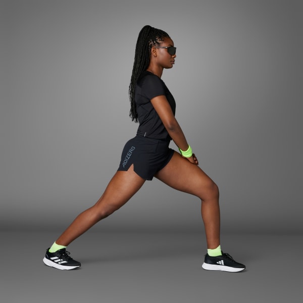 Black Adizero Running Gel Short