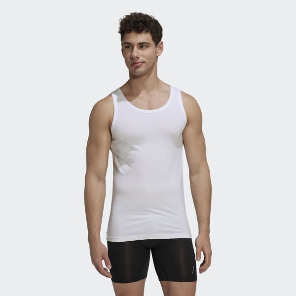 White Active Core Cotton Tank Top (2 pack) HPP38