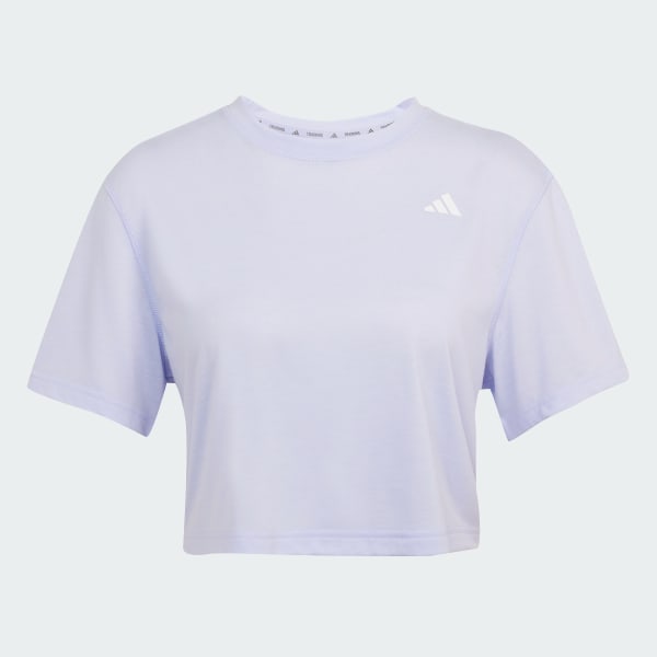 Tシャツ・カットソー adidas Train Essentials Boxy Workout Tee JE6168 adidas Train Essentials Boxy Workout Tee - Beige | Free