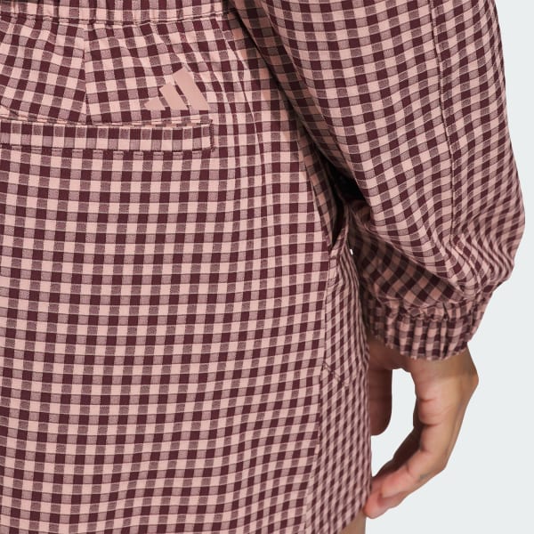 adidas Ultimate365 Gingham Skort - Burgundy | Free Shipping