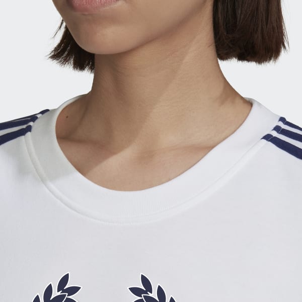 Wit Sweater met Crest Graphic ZL405