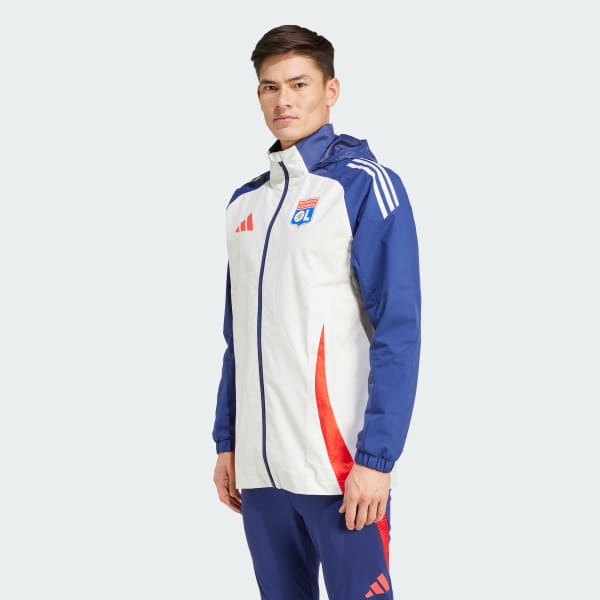 Λευκό Olympique Lyonnais Tiro 24 All-Weather Jacket