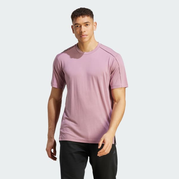 Rosado Polo de Entrenamiento Yoga