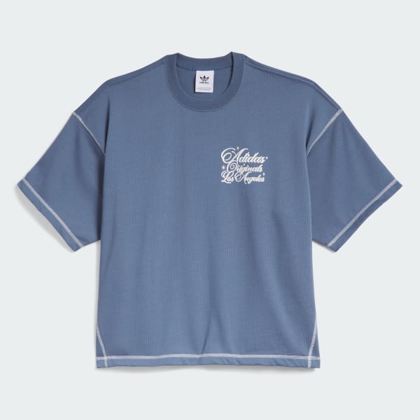 adidas Wilshire Short Sleeve Sports Tee - Blue | Free Shipping