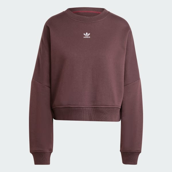 adidas Essentials Crew Fleece Sweatshirt Brown Free Shipping with adiClub adidas US