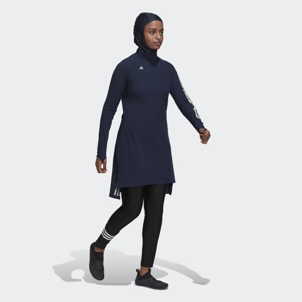 Blu Hijab da nuoto 3-Stripes BH113