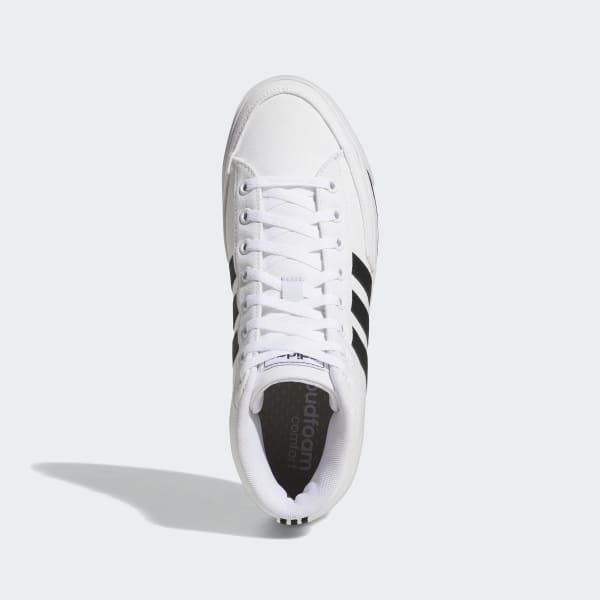 White Retrovulc Mid Canvas Skateboarding Shoes