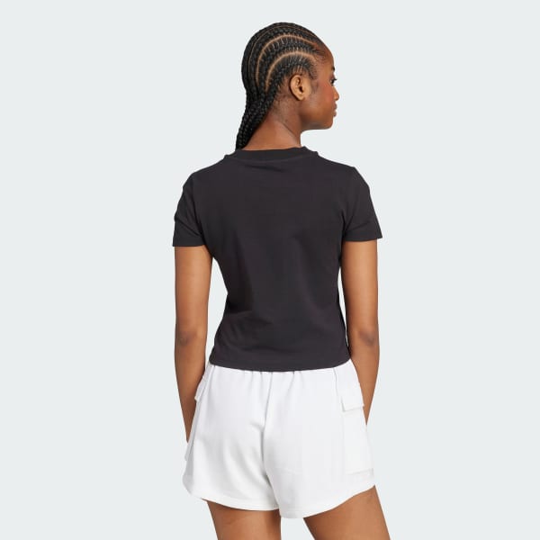 Negro Polo corto camo gráfico