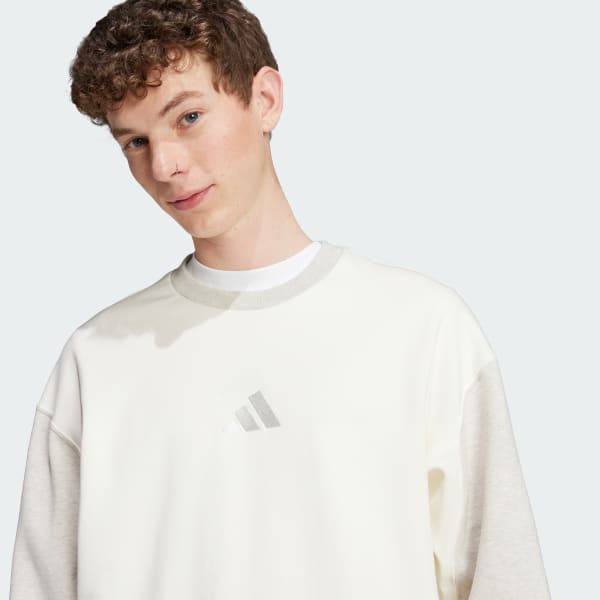 adidas All SZN French Terry Colorblock Crew Sweatshirt