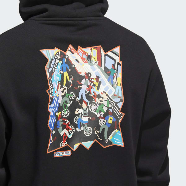 Zwart Mettz Mobbing Hoodie (Uniseks) TB978
