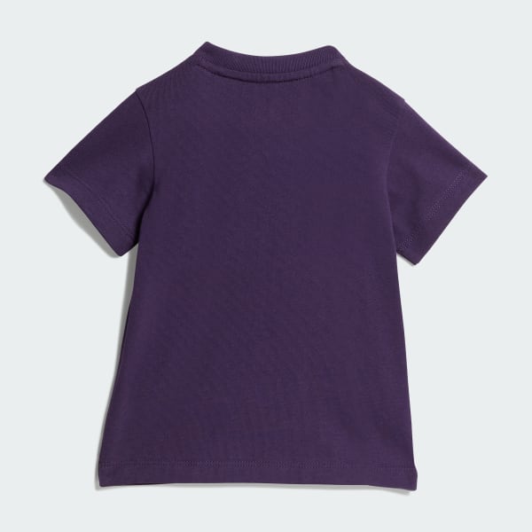 Roxo Camiseta Trefoil Infantil