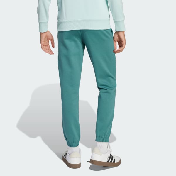 Green adidas Slogan Fleece Joggers