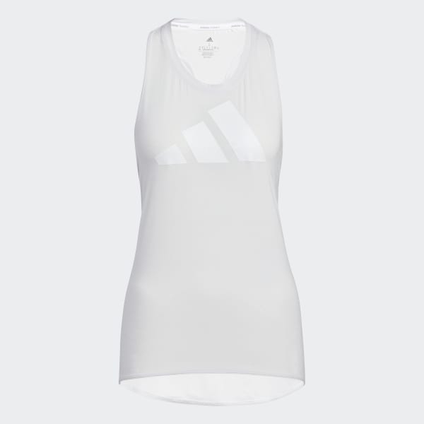 Grey 3-Stripes Logo Tank Top BS826