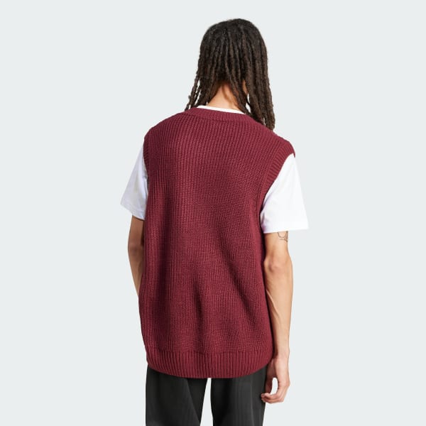 Burgundy 오리지널스 70s 니트 베스트