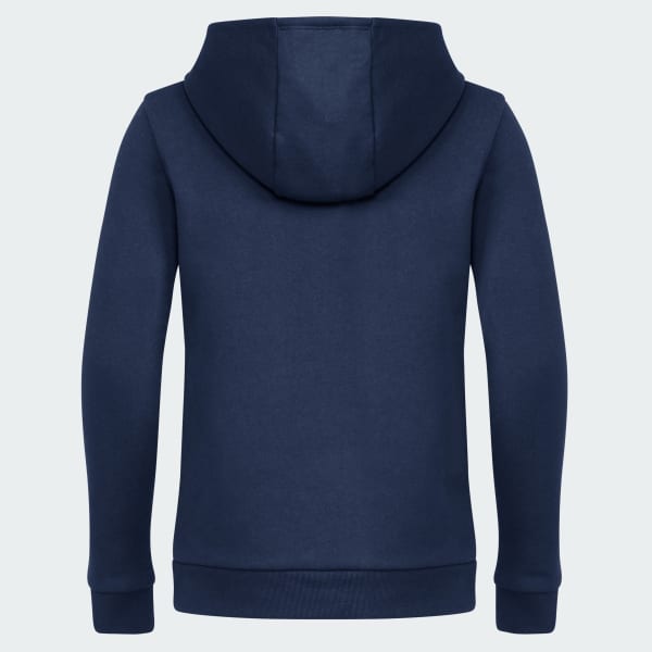 Bleu Sweat-shirt à capuche en molleton