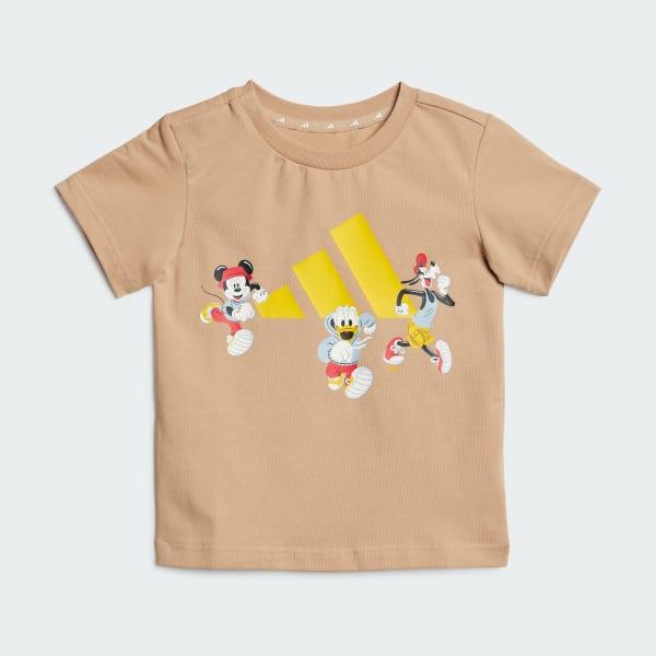 Brown ADIDAS DISNEY MICKEY MOUSE TEE