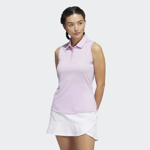 Fioletowy Sleeveless Polo Shirt F7957