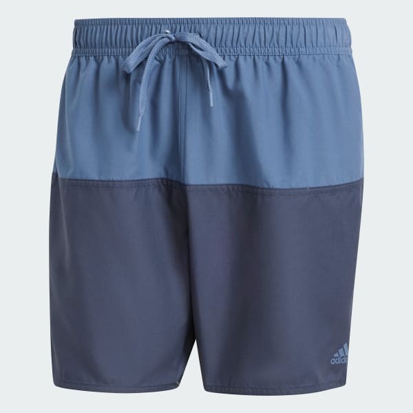 Blue Colorblock CLX Swim Shorts Short Length