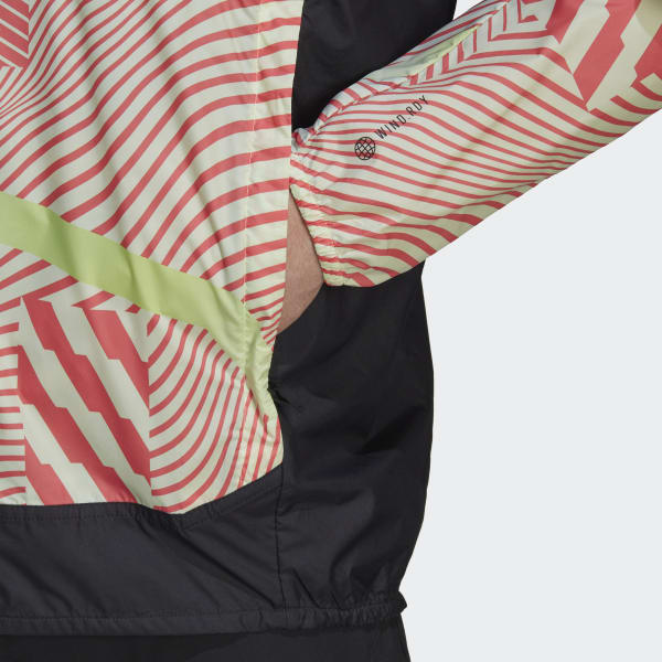 zelená Bunda Terrex Trail Running Printed Wind JMM04