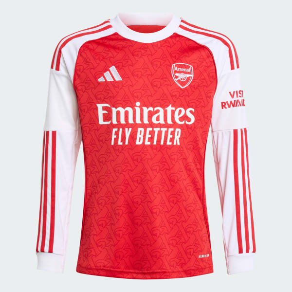 Red Arsenal 25/26 Long Sleeve Home Jersey Kids