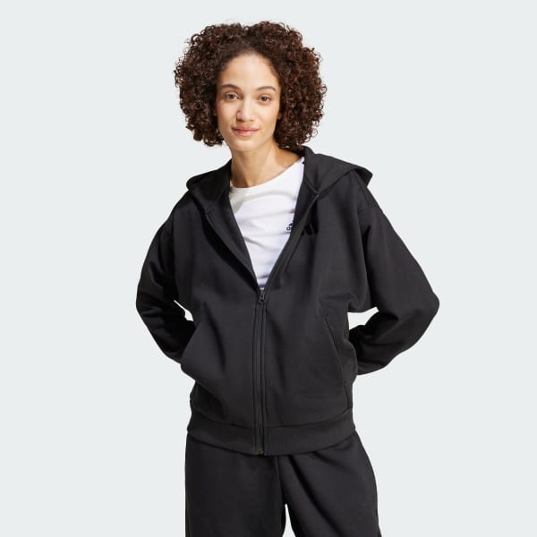 Black ALL SZN Fleece Full-Zip Hoodie