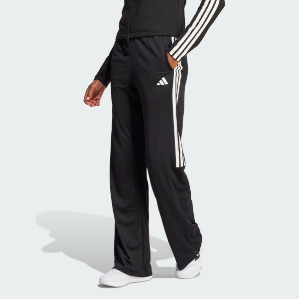 Black Tiro Cut 3-Stripes Mesh Wide-Leg Pants