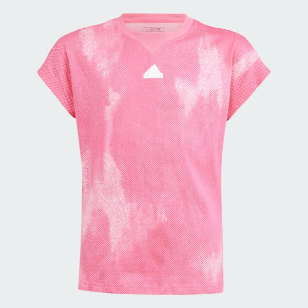 Rosa Playera Future Icons Algodón Estampada Kids