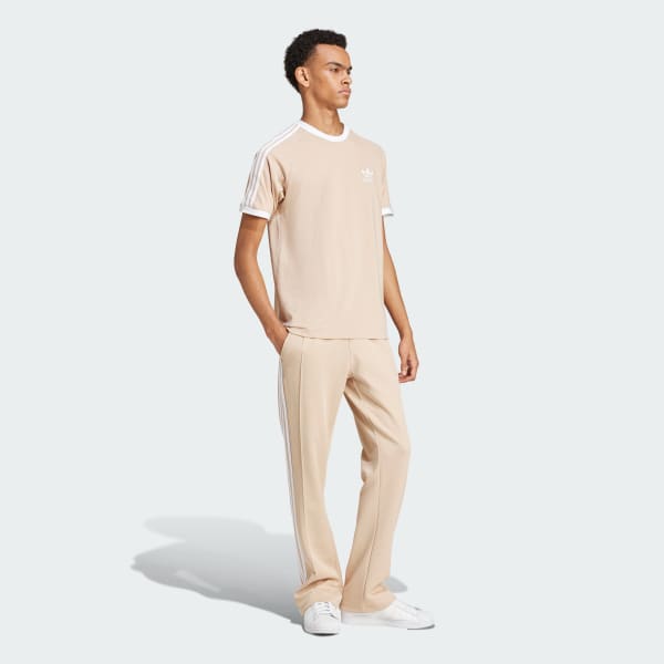Beige T-shirt 3 bandes Adicolor Classics