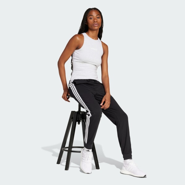 Negro Pantalón de sudadera Essentials 3 Rayas