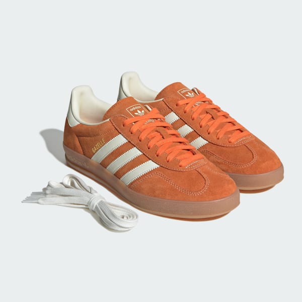 ★adidas★ Gazelle Indoor Orange JI2586 adidas Gazelle Indoor Mens Orange Mint Fashion Sneakers