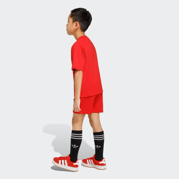 Rojo CONJUNTO DE PLAYERA Y SHORTS TRIFOLIO