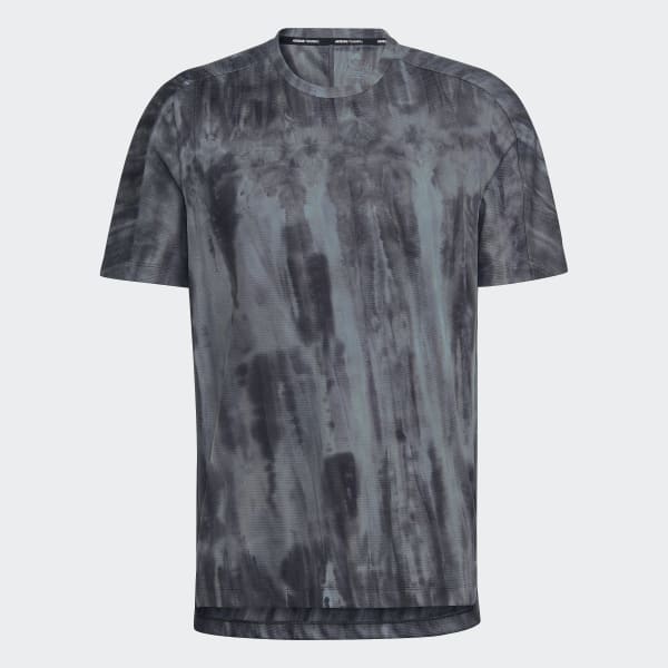 Black OVERSPRAY GRAPHIC T-Shirt QD044
