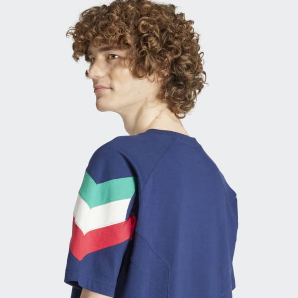 アディダス イタリア オリジナルス 半袖Tシャツ - ブルー