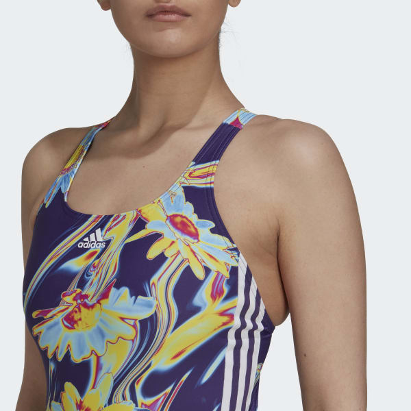 Purple Positivisea 3-Stripes Swimsuit VS262