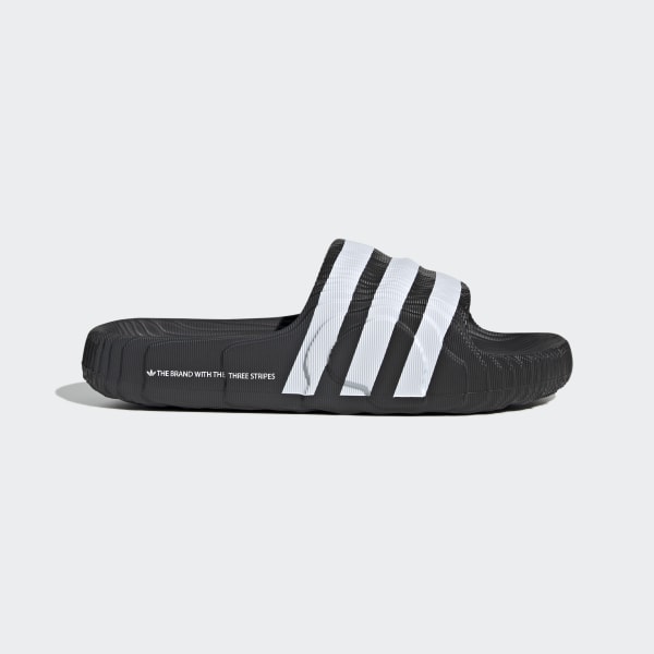 Adilette slides black and white sale