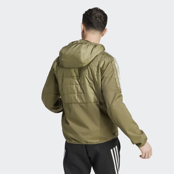 Green Essentials Insulated Hooded Hybrid Jacket