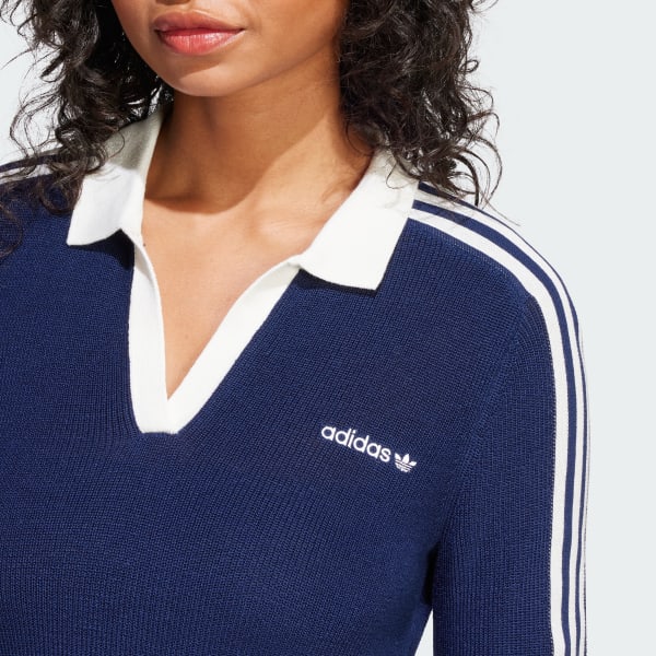 adidas 新品ネイビーポロワンピースSサイズ アディダス ニット ポロワンピース - ブルー | アディダス ジャパン