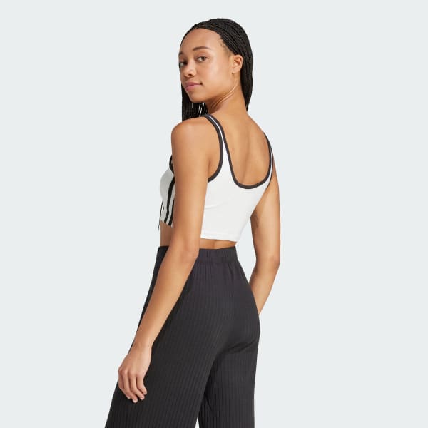Λευκό Adicolor 3-Stripes Bra Top