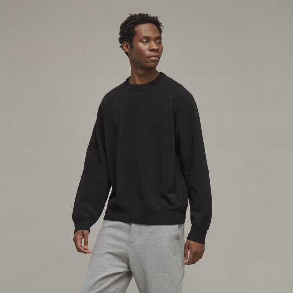 zwart Y-3 Classic Knit Sweater AT135