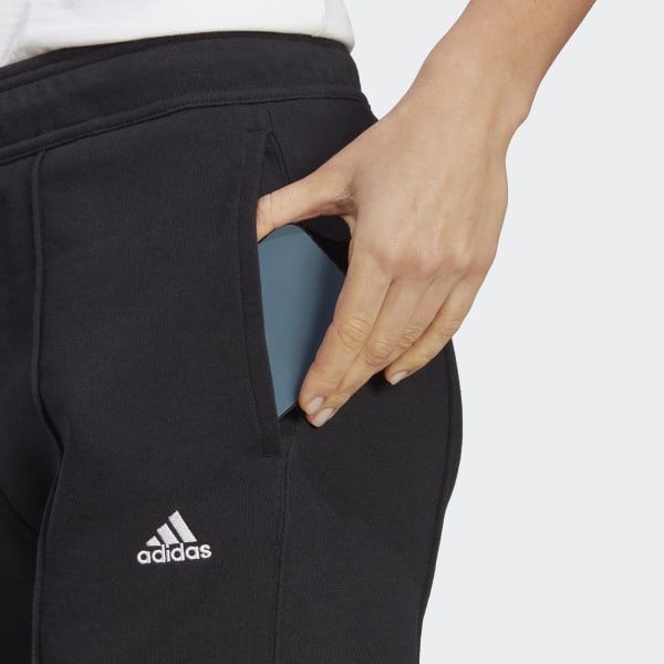 adidas Loose Pants with Healing Crystals-Inspired Graphics - Black
