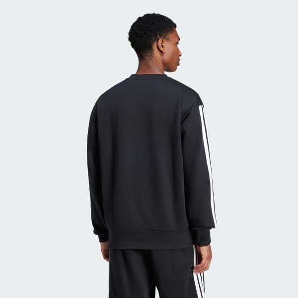 Negro Polerón Essentials Fleece 3 Tiras