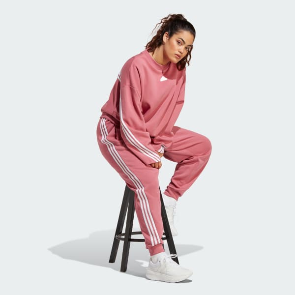 adidas Future Icons 3 Stripes Regular Tracksuit Bottoms Plus Size