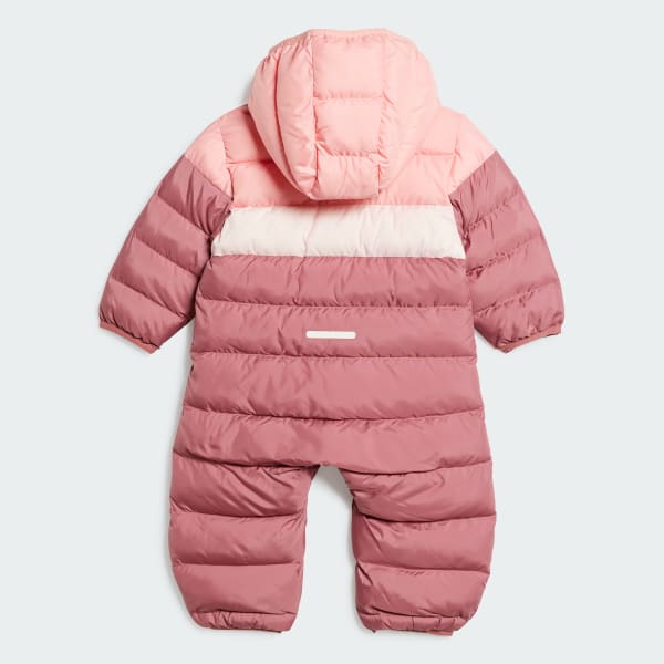 ruzová Synthetic Down Snow Suit