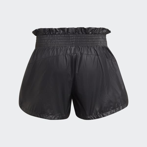 Black Primegreen Dance Move Comfort Loose Shiny Shorts