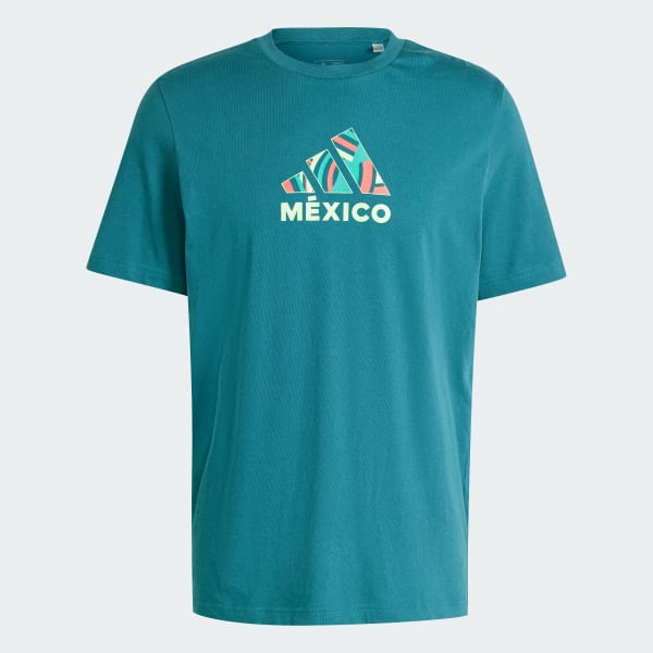 Green Mexico Football Fan Graphic Tee