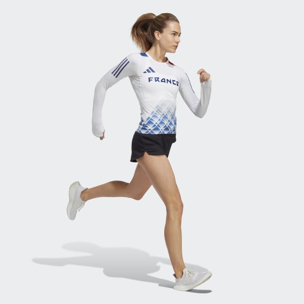 bílá Tričko Run Fast Long Sleeve