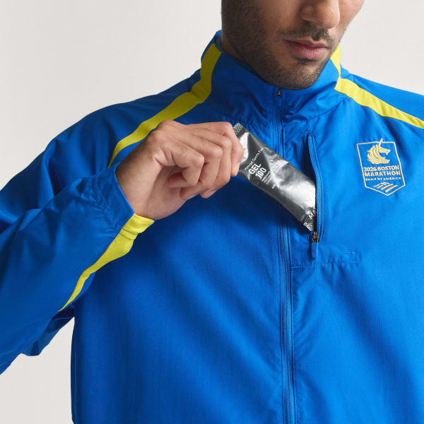 adidas Boston Marathon 2026 Celebration Jacket - Blue | Free