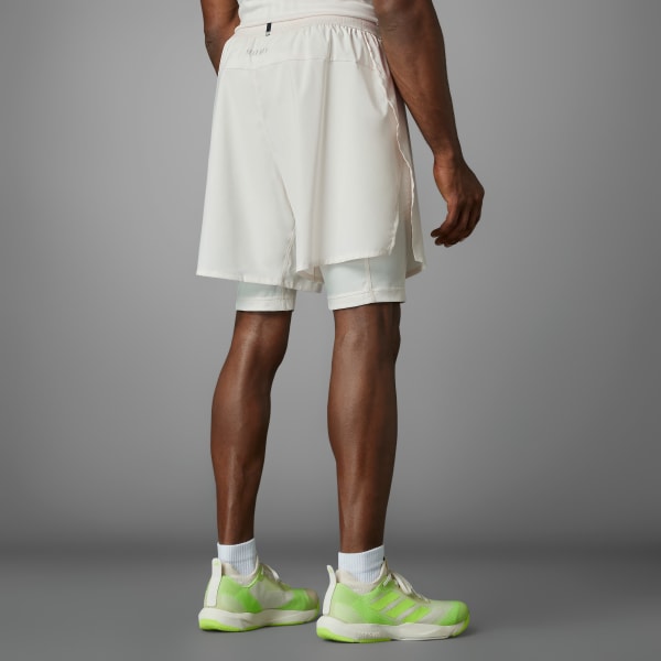 White HIIT Workout HEAT.RDY 2-in-1 Shorts
